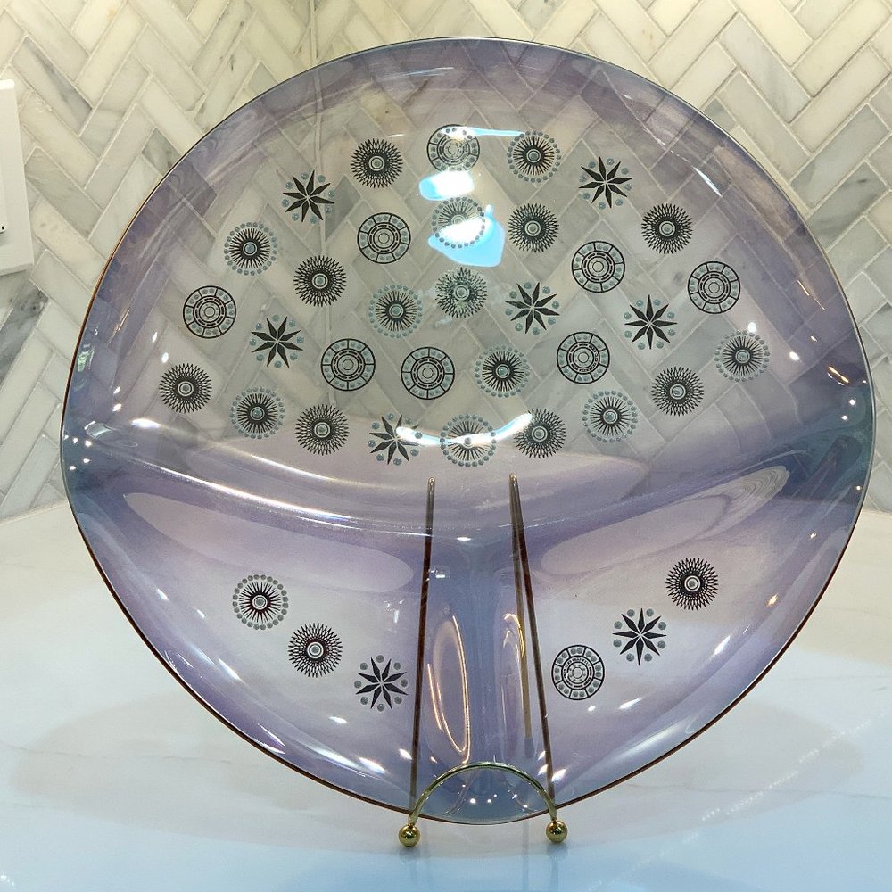 -Spectacular MCM Dorothy Thorpe Glama Atomic Starburst Platter -MCM Space Luxe - Picture 1 of 15